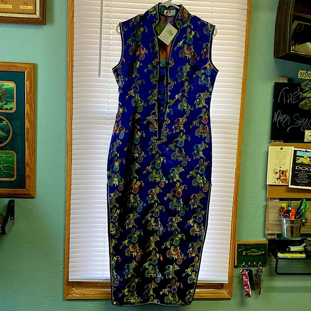 Custom Made Geisha Dress Made from 100% Silk with Hand Sewn Gold Thread.